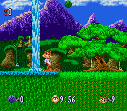 Bubsy in Claws Encounters of the Furred Kind (Europe) In game screenshot